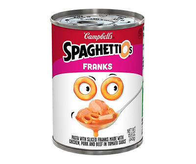 Franks SpaghettiOs Canned Pasta, 15.6 Oz.