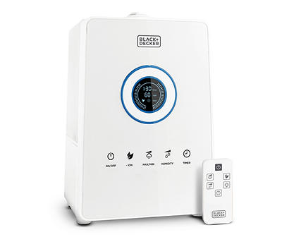 White 1.42-Gallon Ultrasonic Humidifier With Remote