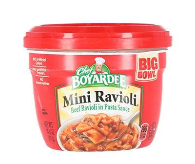 Mini Ravioli Microwave Big Bowl, 14.5 Oz.