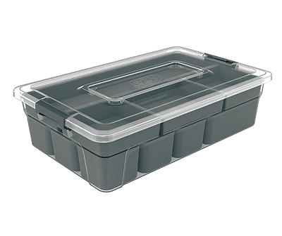 Sort it 9-Compartment Latching Organizer With Insert Tray