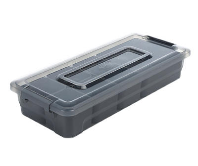 Sort it Gray 6-Compartment Latching Organizer