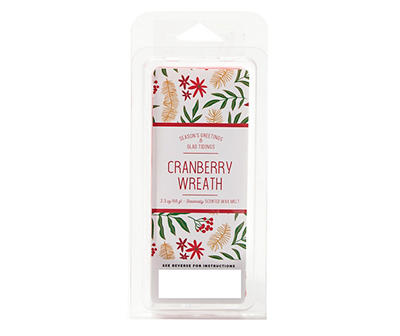 Cranberry Wreath Wax Melt, 2.3 oz.