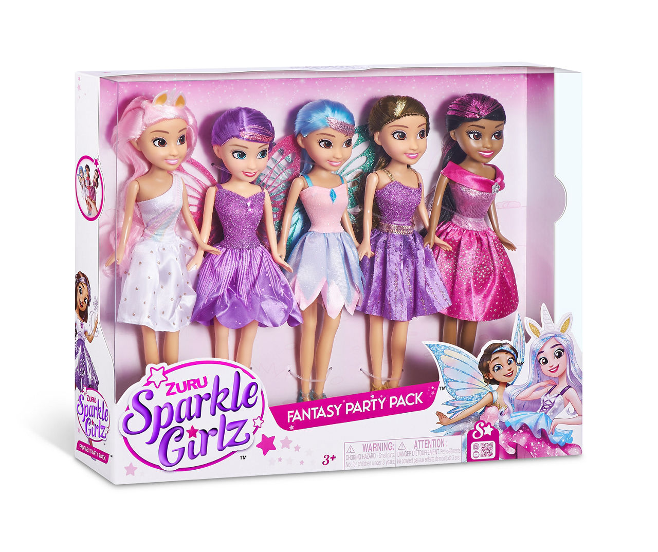 SPARKLE GIRLZ Fantasy Party Pack 5-Piece Doll Set