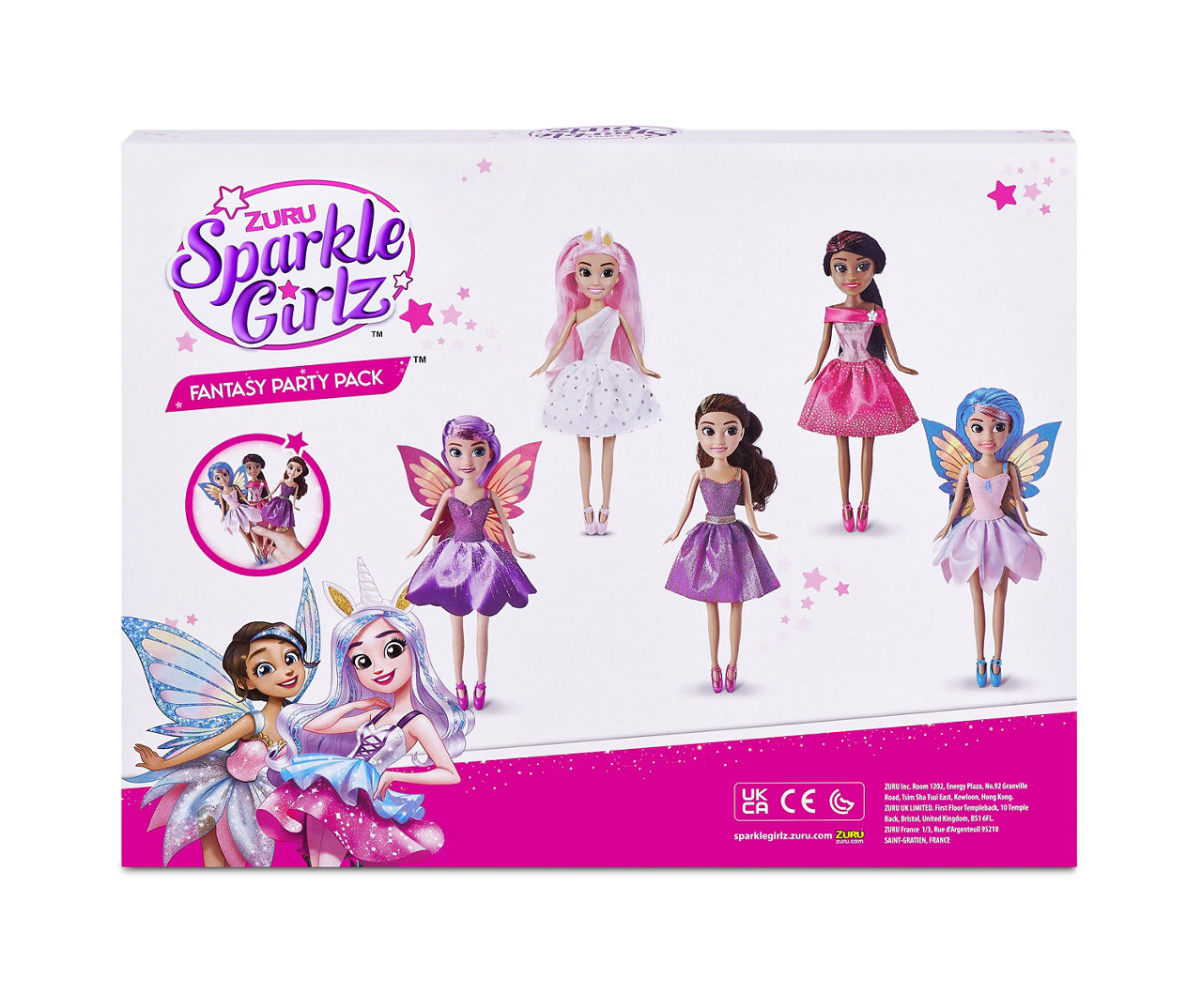 SPARKLE GIRLZ Fantasy Party Pack 5-Piece Doll Set