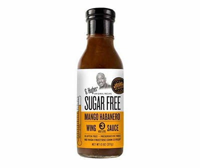 G Hughes Mango Habanero Sugar Free Wing Sauce, 13 Oz.