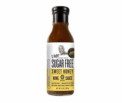 G Hughes Sweet Honey Sugar Free Wing Sauce, 13 Oz.
