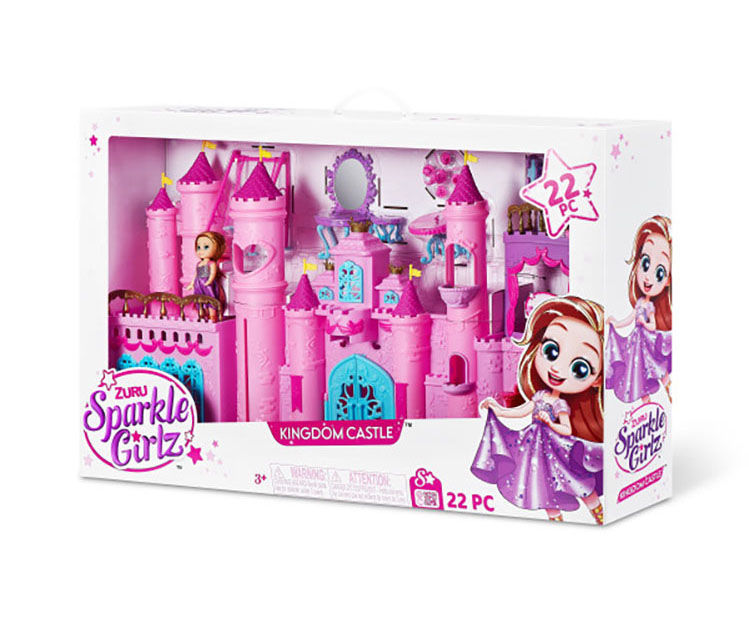  Urbalabs Princess Castle Pink Rainbow Glitter Girls