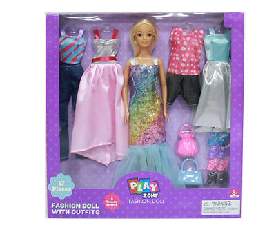 Sequin Fashion Doll & Outfit Set, Blonde Hair