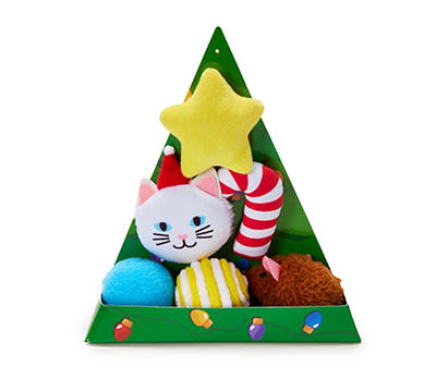 Christmas Tree 6-Piece Cat Toy Set