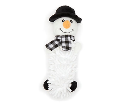 Long Body Snowman Squeaker Dog Toy