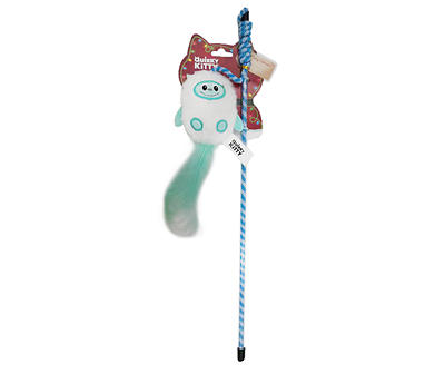 Holiday Yeti Wand Cat Toy