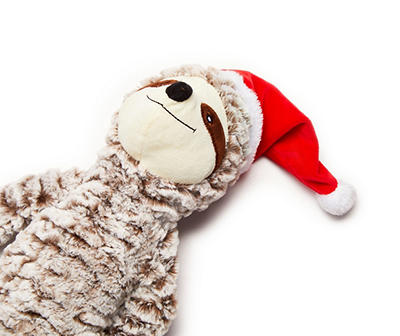 Santa Hat Sloth Plush Pet Toy