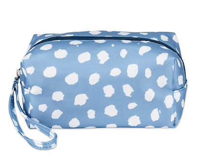 Blue Dot Wristlet Cosmetic Bag