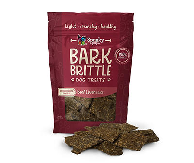 Beef Liver & Rice Bark Brittle Dog Treats, 3 Oz.