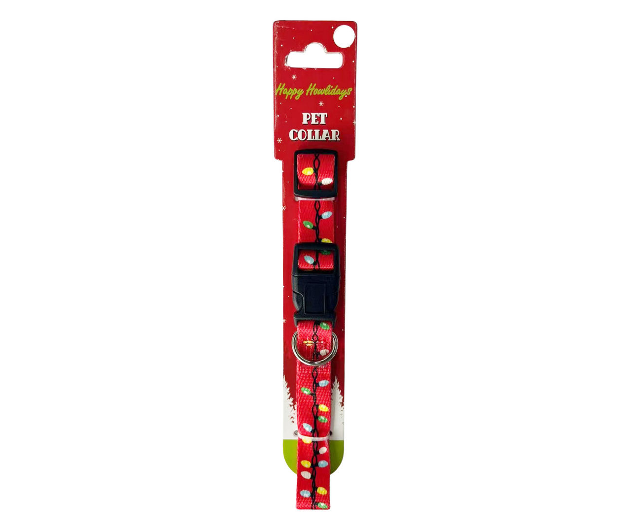 Small/Medium Red String Lights Pet Collar