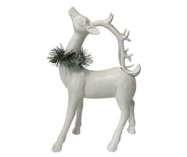 Winter Wonder Lane White Standing Reindeer Tabletop Decor | Big Lots