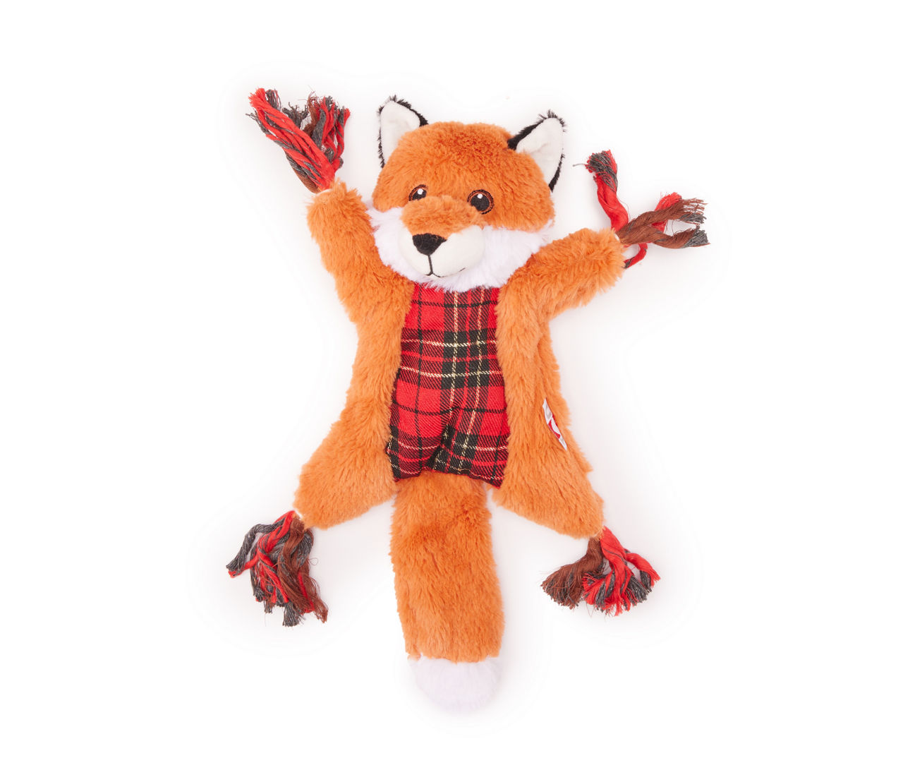 Fox Rope Limb Plaid Plush Pull Toy Big Lots