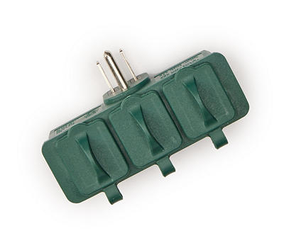 Outdoor 3-Outlet Covered Adapter