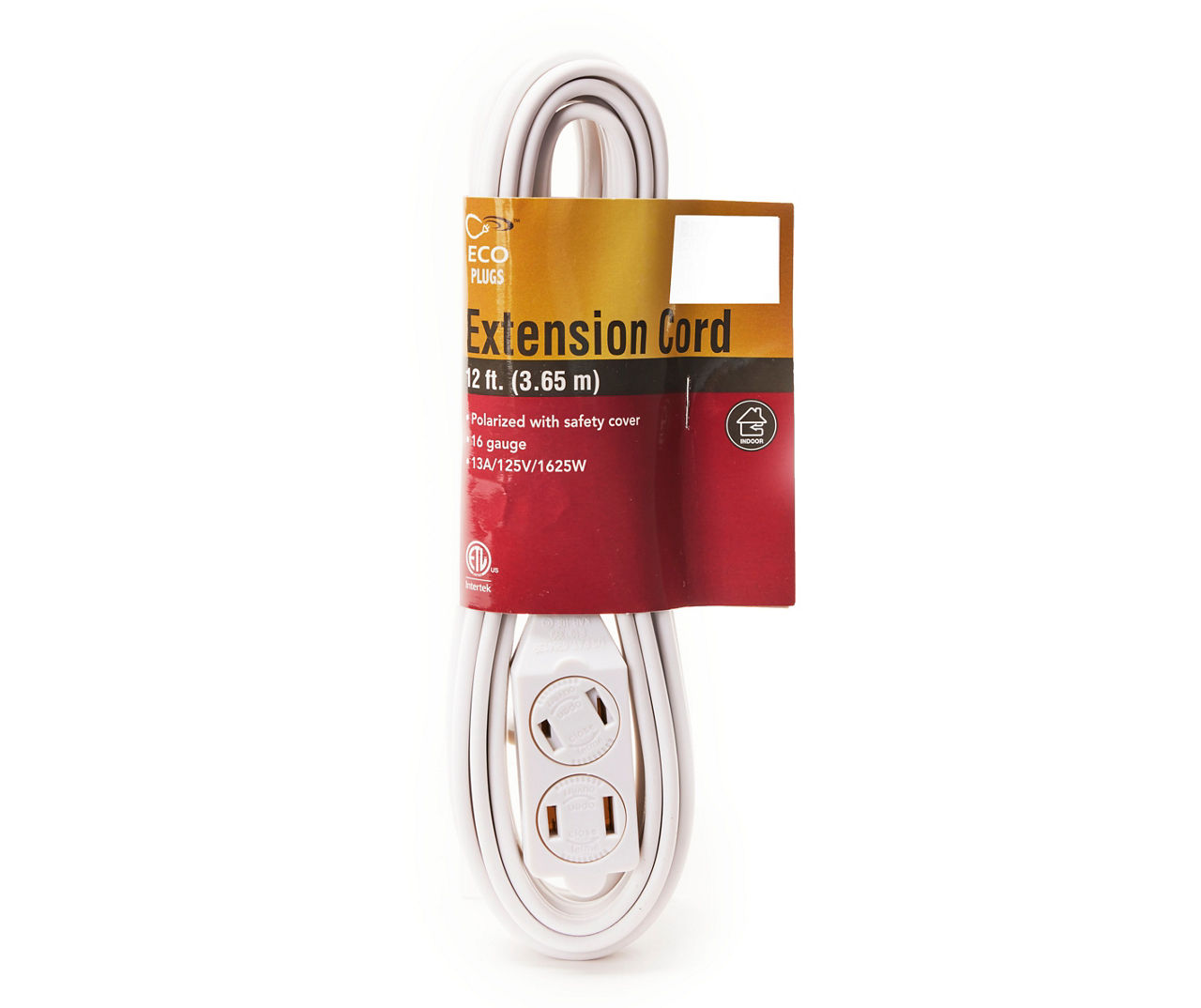 12' Indoor White Extension Cord Big Lots