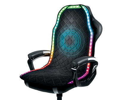 LED Game Chair Topper with Massager