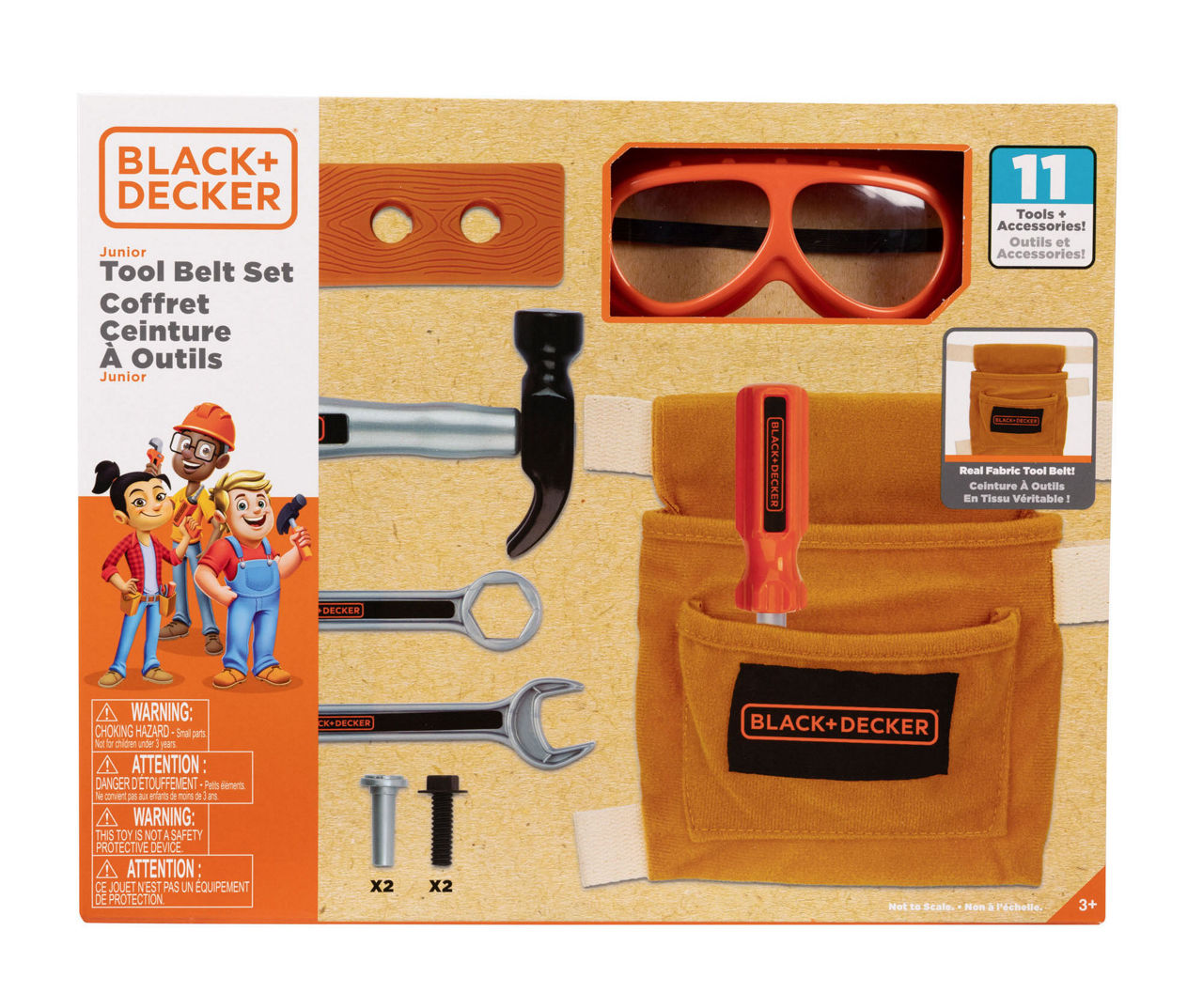 Black & Decker Junior 14 Piece Toy Tool Belt Set