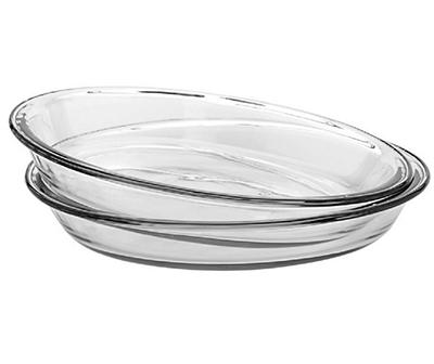 9" Glass Pie Plate, 2-Pack