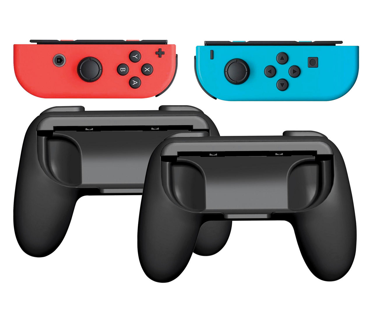 spektrum lilla middelalderlig 4-Piece Wheel & Controller Grip Set for Nintendo Switch Joy Con | Big Lots