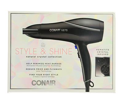Style & Shine Natural Crystal Collection Hair Dryer