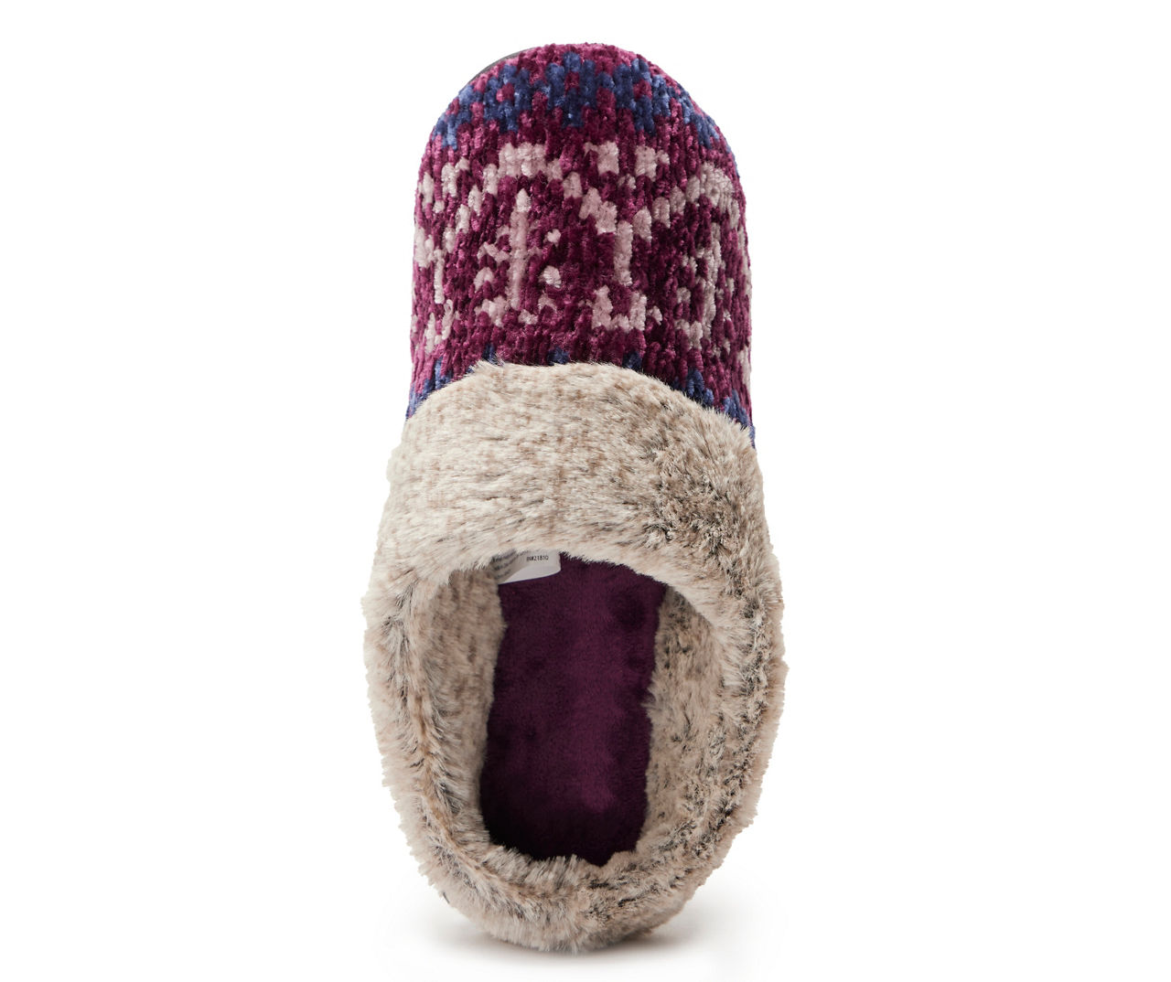 Women's dearfoams chenille clog hot sale slippers