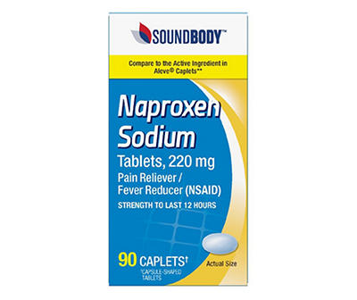 Naproxen Sodium 220 mg Tablets, 90-Count