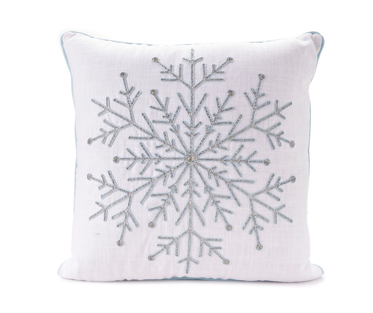 Snowflake store throw pillows