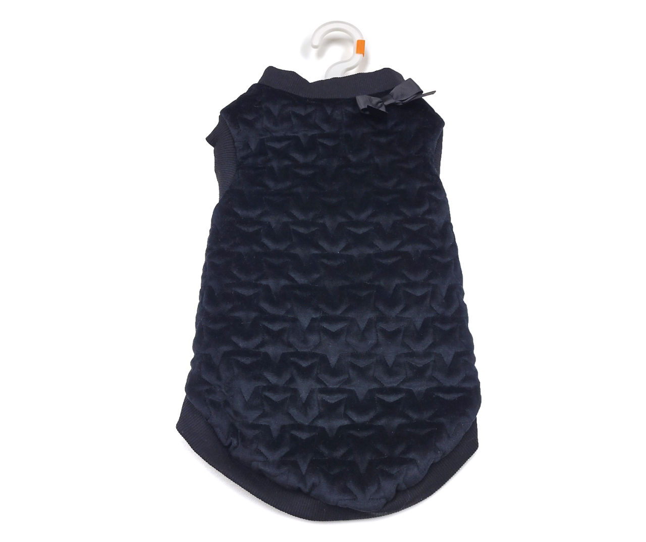 Pet Small Black Quilted Star Coat