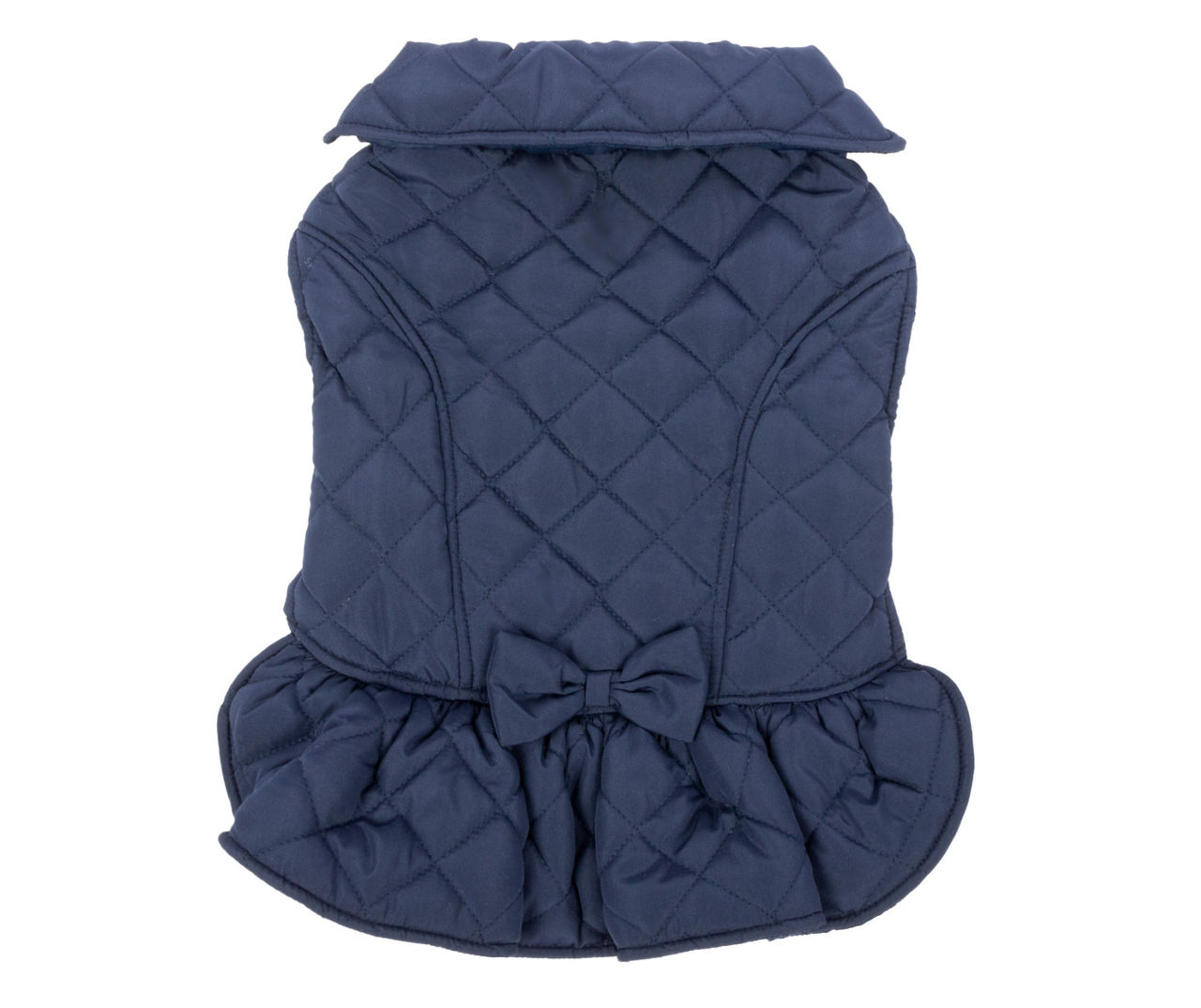 Pet Small Blue Quilted Skirt Jacket