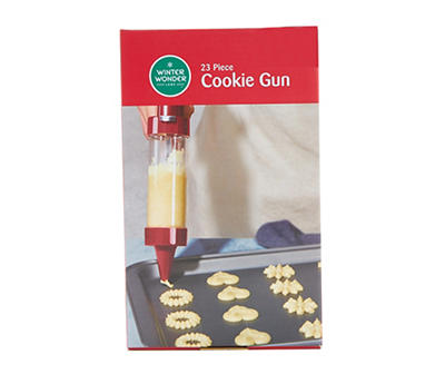 Red 23-Piece Cookie Gun Set