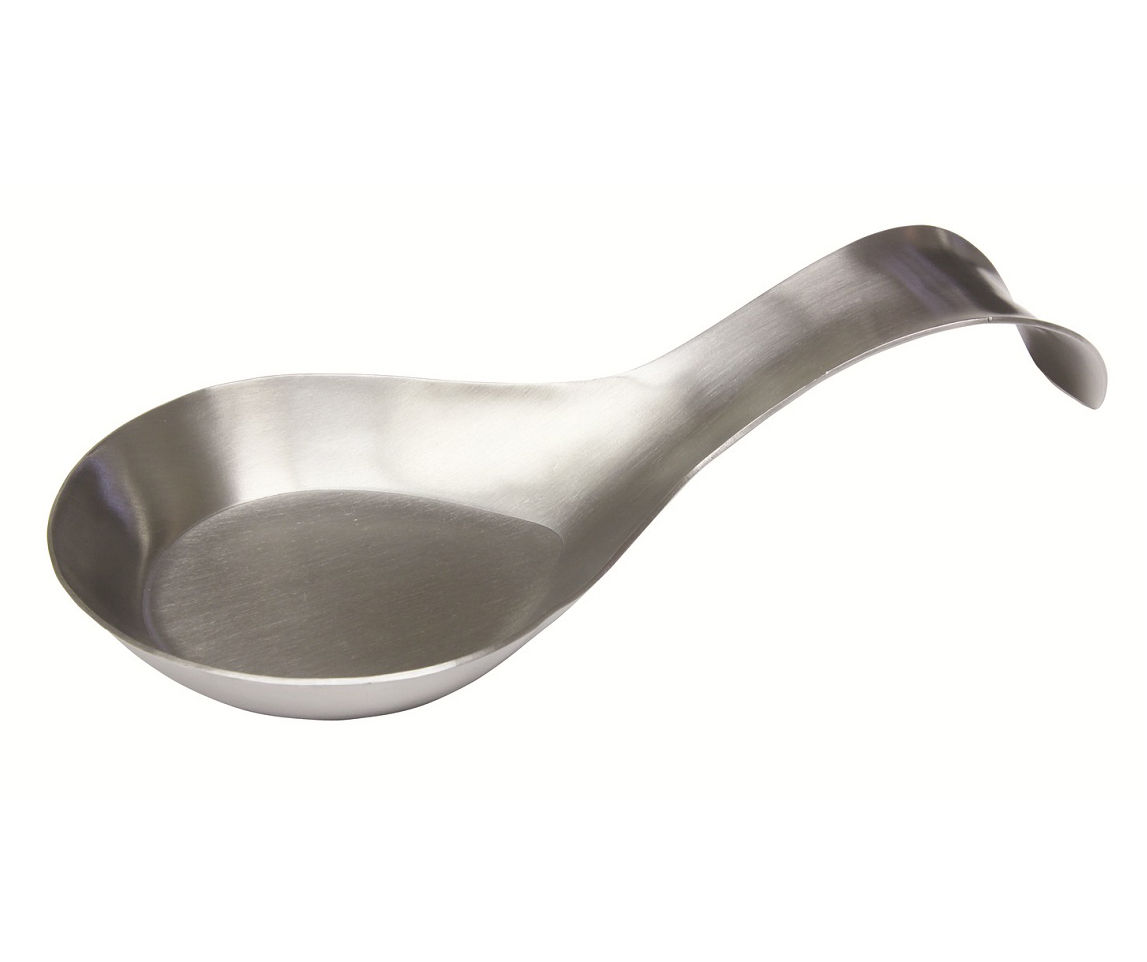 Martha Stewart Everyday Taupe Stainless Steel Slotted Spoon