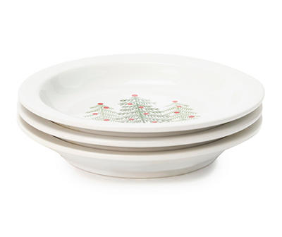 6.5" Holiday Mini Ceramic Baking Plate, 3-Pack