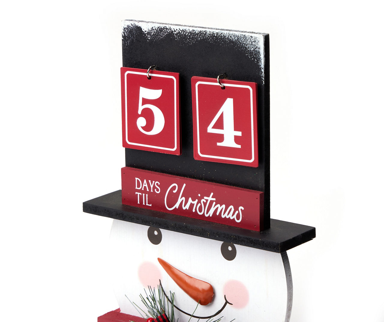 "Days Til Christmas" Snowman Count Down Tabletop Decor