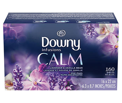 Infusions Calm Fabric Softener Dryer Sheets, 160-count