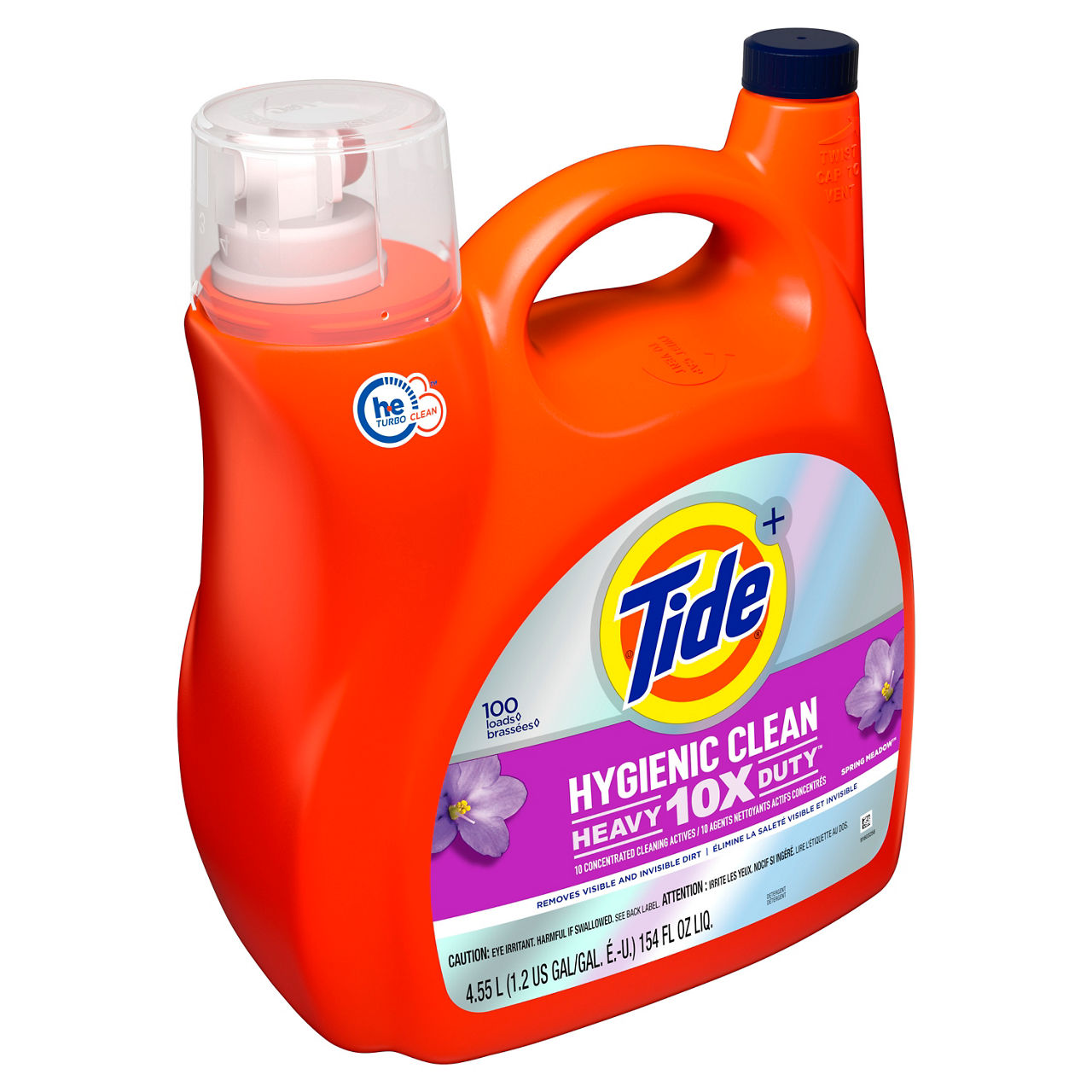 Spring Meadow Hygienic Clean Heavy 10x Duty Liquid Laundry Detergent, 154 Oz.