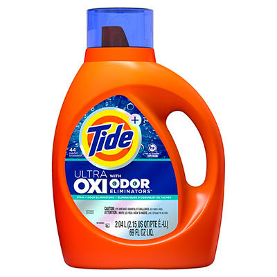 Tide Ultra OXI with Odor Eliminators Liquid Laundry Detergent, 69 oz.