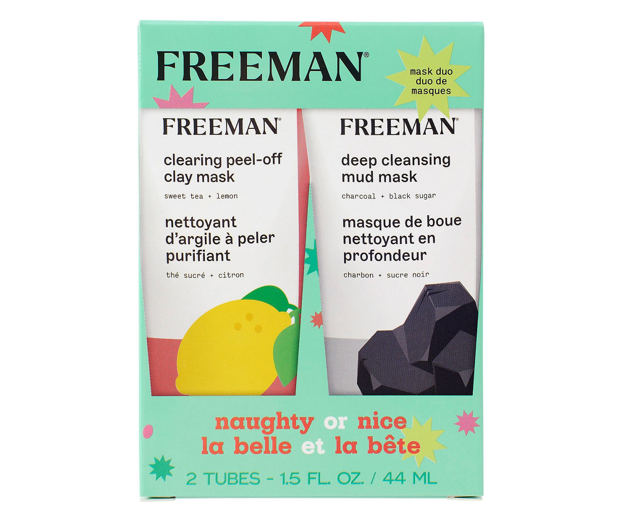 Freeman Naughty or Nice 2-Piece Mini Facial Mask Set