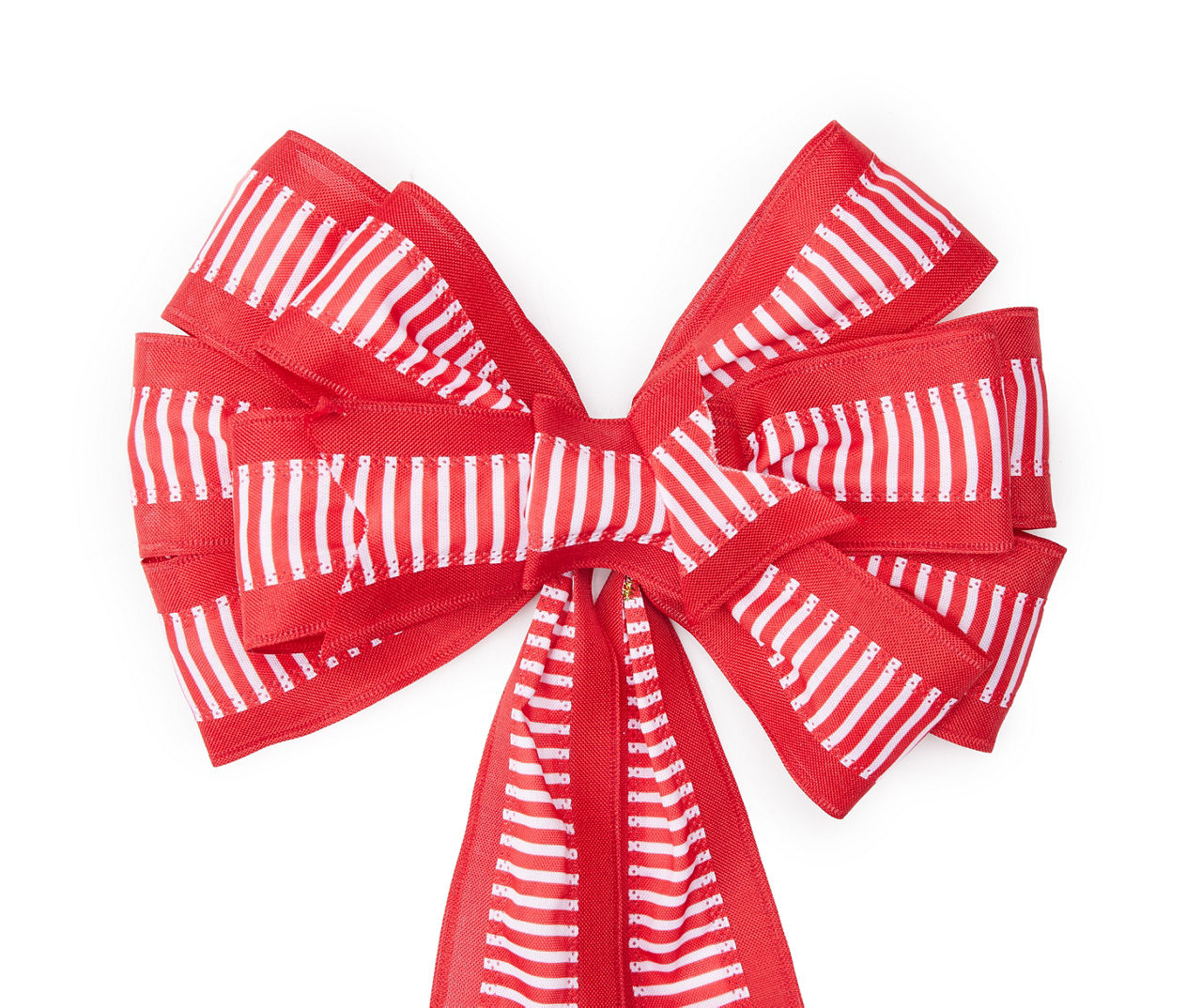 Christmas Tree Topper. Bows Candy Cane Topper Red & White Striped Bow  Peppermint Ribbon - Yahoo Shopping