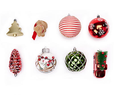 Home for the Holiday 32-Piece Shatterproof Ornament Set