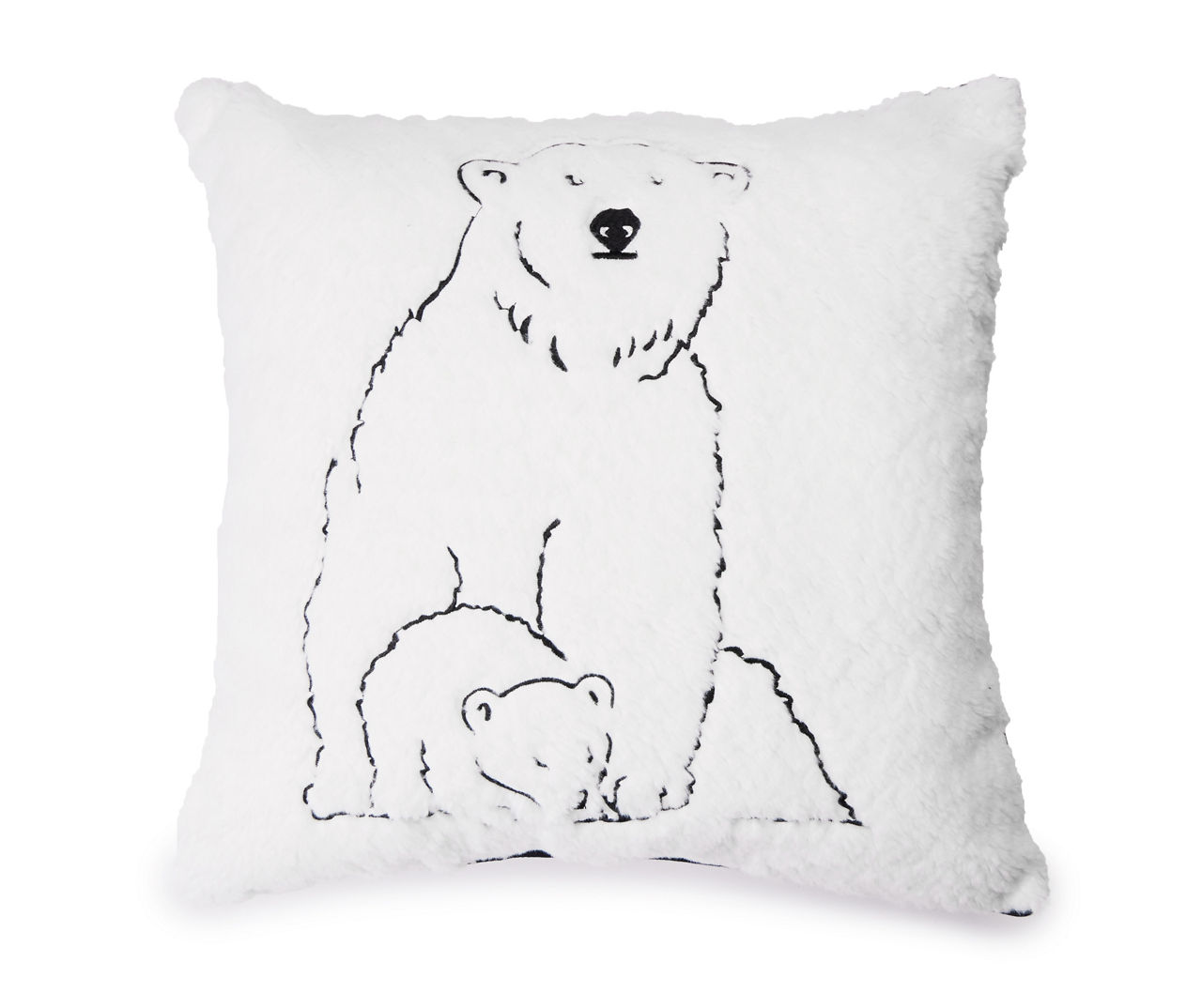 Polar White Throw Pillow