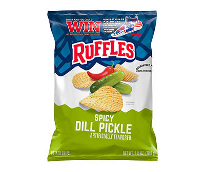 Ruffles Spicy Dill Pickle Potato Chips 2.5 oz