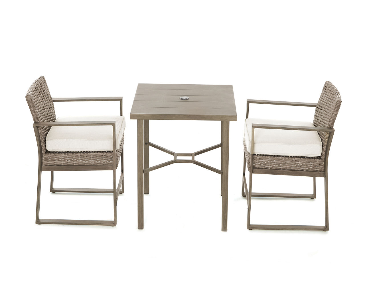 Crestfield All Weather Wicker Cushioned Patio High Dining Chairs 2 Pack
