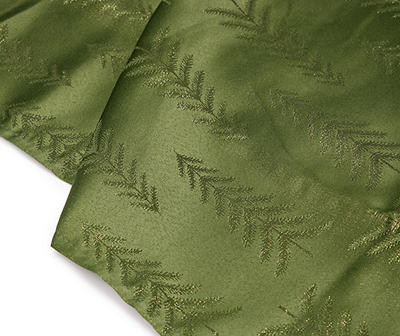 Cuisinart Green Texture Pine Trees Fabric Tablecloth