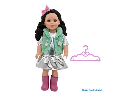 Imagine Us Silver Skirt Doll Outfit & Accessory Set