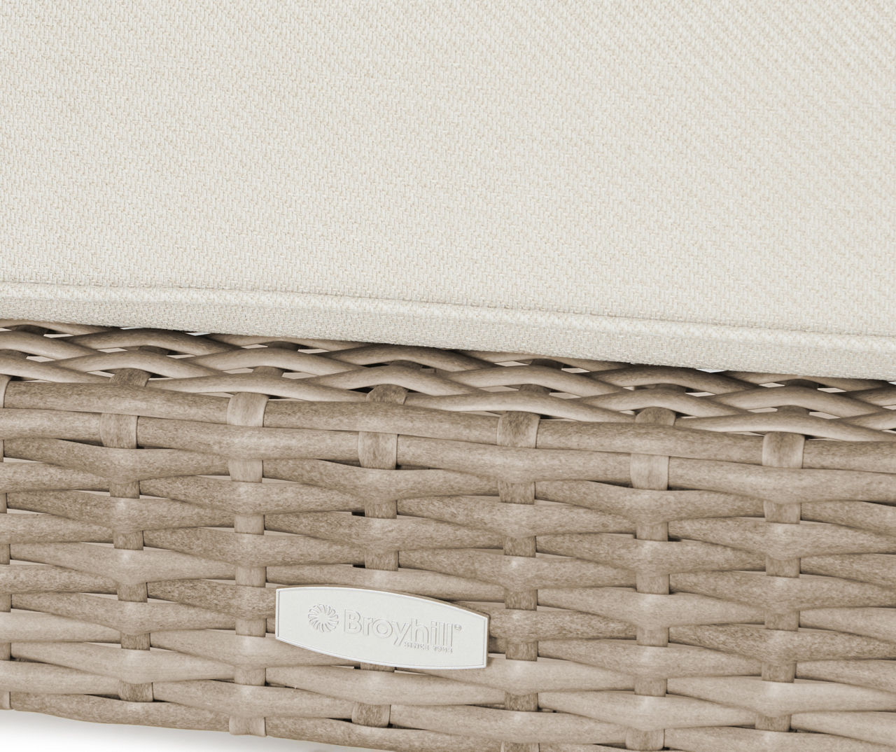 Crestfield All-Weather Wicker Cushioned Patio Ottoman