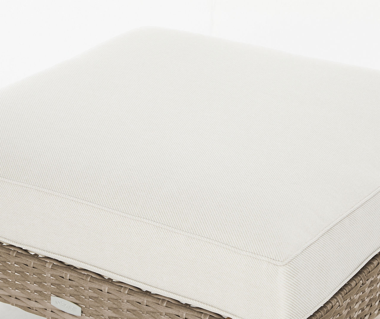 Crestfield All-Weather Wicker Cushioned Patio Ottoman